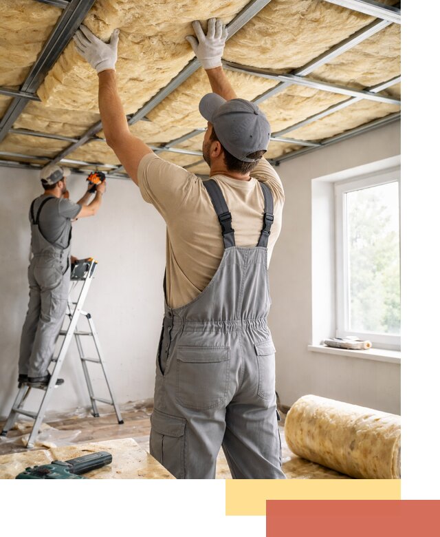 Утепление потолка под ключ в Ачинске качественно и быстро