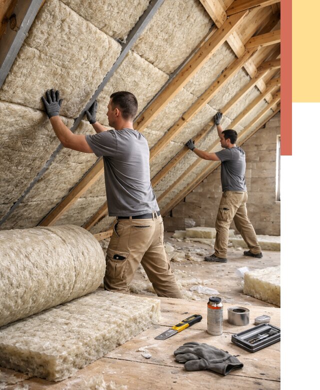 Утепление потолка минватой в Ачинске от 1469 руб. — быстро и недорого | ОТДЕЛОЧНИК-Чнс