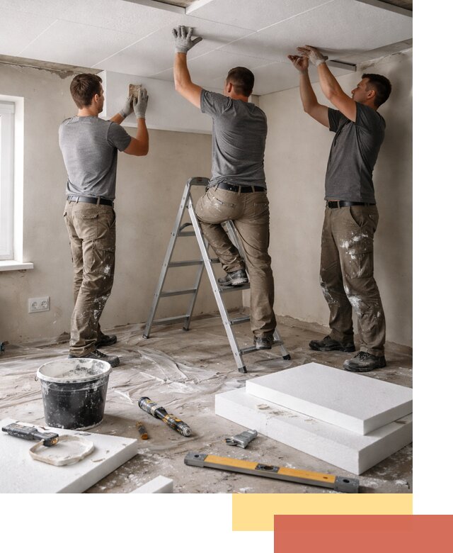 Утепление потолка пенопластом в Ачинске быстро и качественно